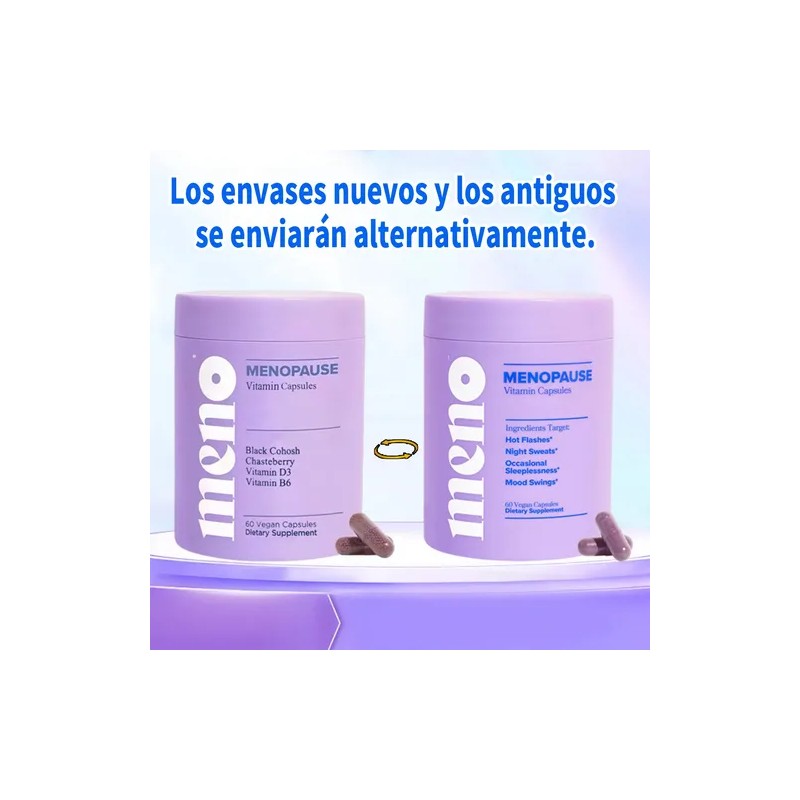 Meno Menopausia Vitaminas Para La Menopausia 2000mg 60caps