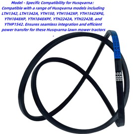 1/2" x 82" Lawn Mower Tractor Deck/Drive Belt Compatible with Craftsman/AYP/Husqvarna - Replaces OEM 532140294, 140294, 126576, etc., Fits Multiple Models