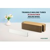 wisaiboxl Triangle Mailing Tubes, 18.25x3x3 inch Shipping Box, 25-Pack