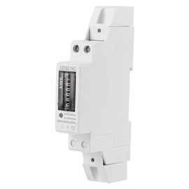 Electric Meter Digital LCD 220V Single Phase DIN-Rail Electronic KWH Meter -25 ℃ ~ 55 ℃ with Low Power Consumption