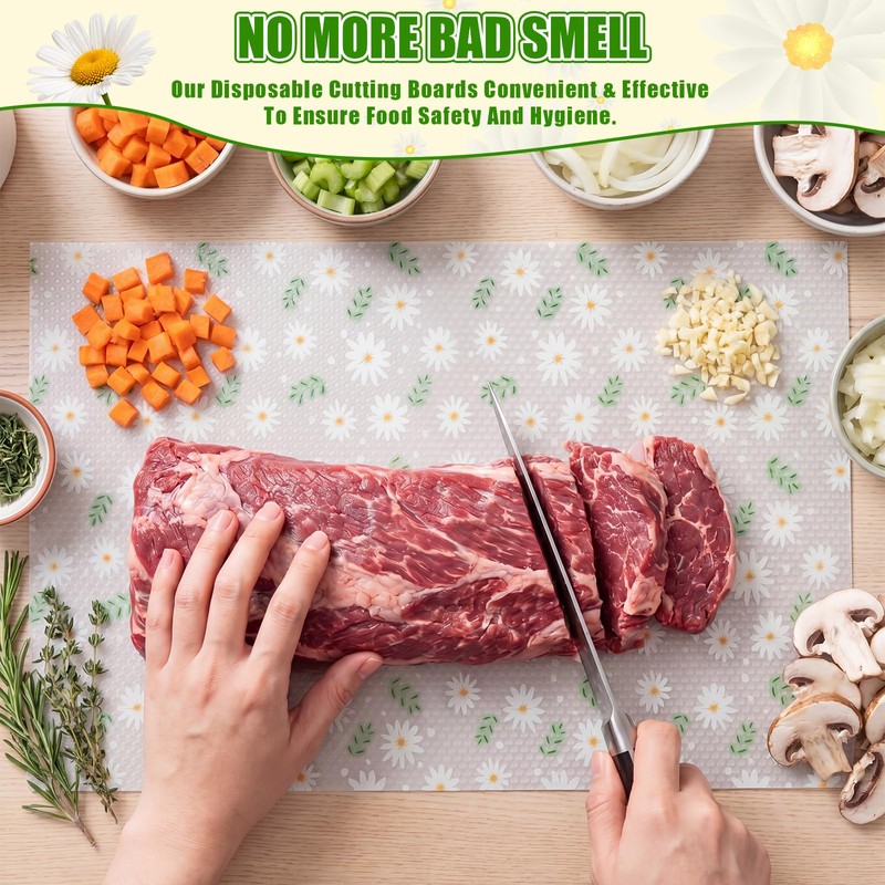 Yiyiring 30 Count Disposable Cutting Boards Sheets, 17" x 12"