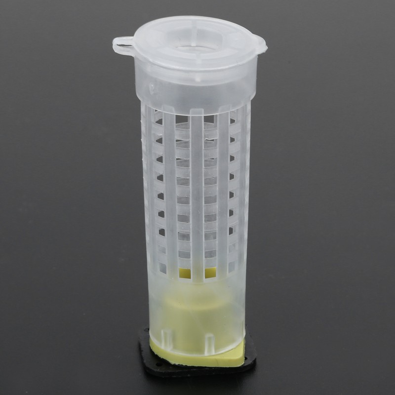 Queen Bee Roller Cage Plastic Rearing Cup Marking Bottle Beekeeping