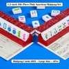 YINIUREN Acrylic American Mahjong Set 166 Mahjong Tile Set 1.2-inch