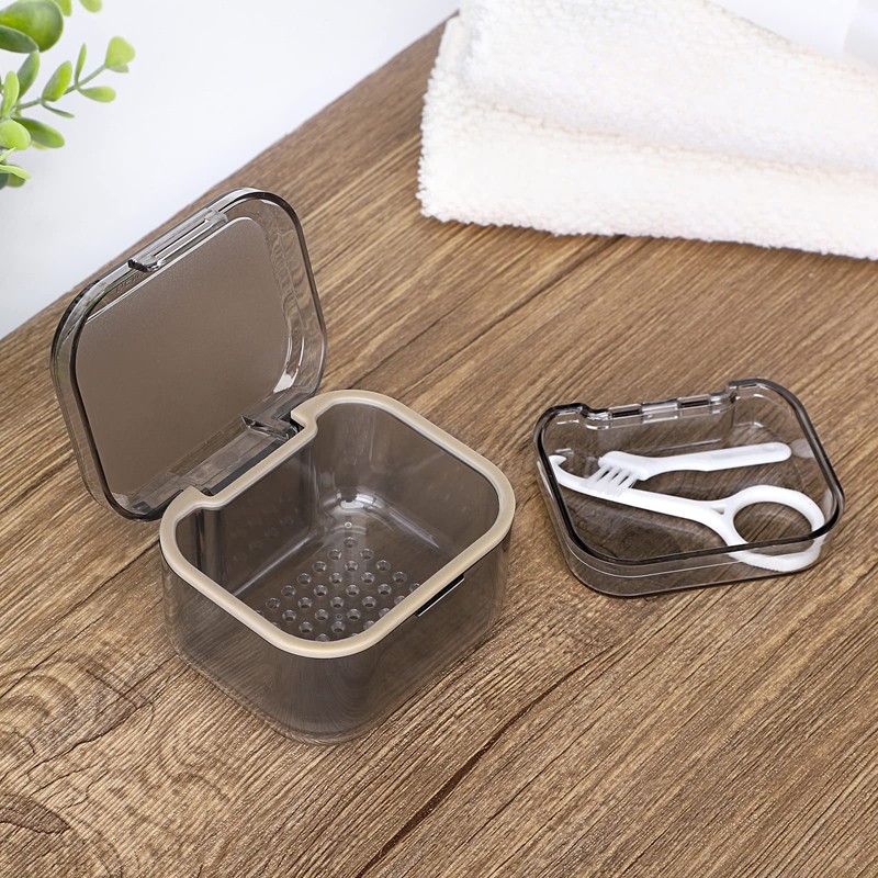 SUMTree Dental Container Case Orthodontic Denture Storage Box Retainer Container