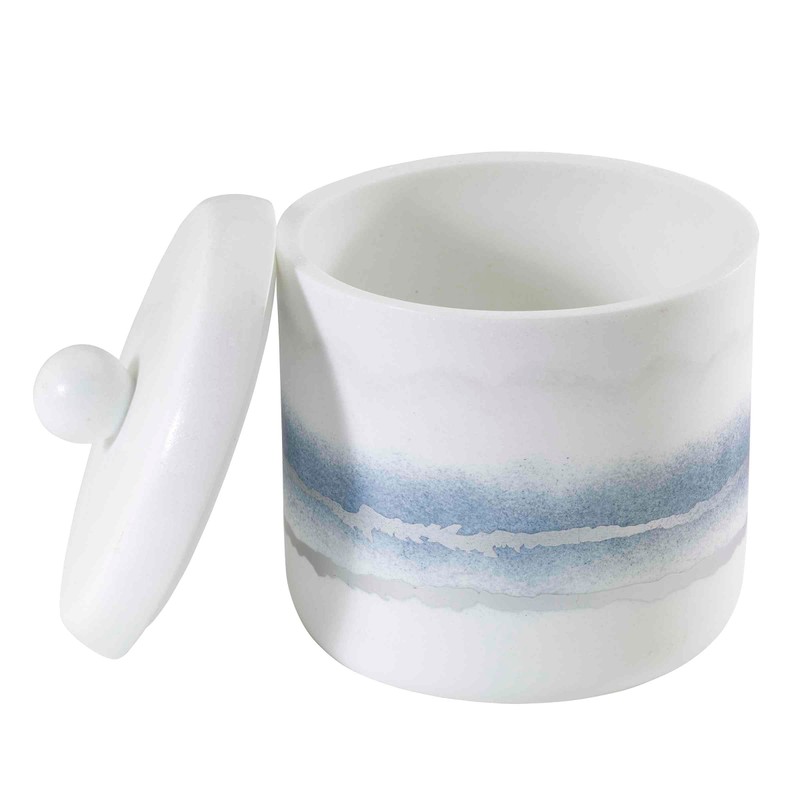 Jonathan Adler Jar Resin Counterop Accessories, Marble Inspired Home Decor,