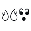 P Prettyia Replacement Eartips for Jabra EasyGo/EasyCall/Clear/Talk Bluetooth Headset (3-Piece