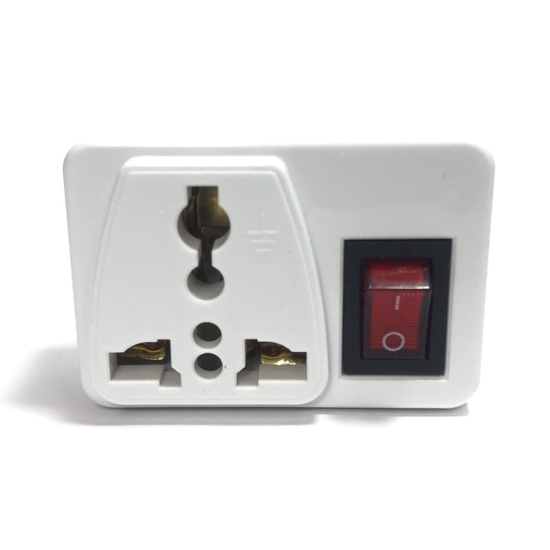 Norstar Universal Plug Adapter with Power Switch for UK Outlets,