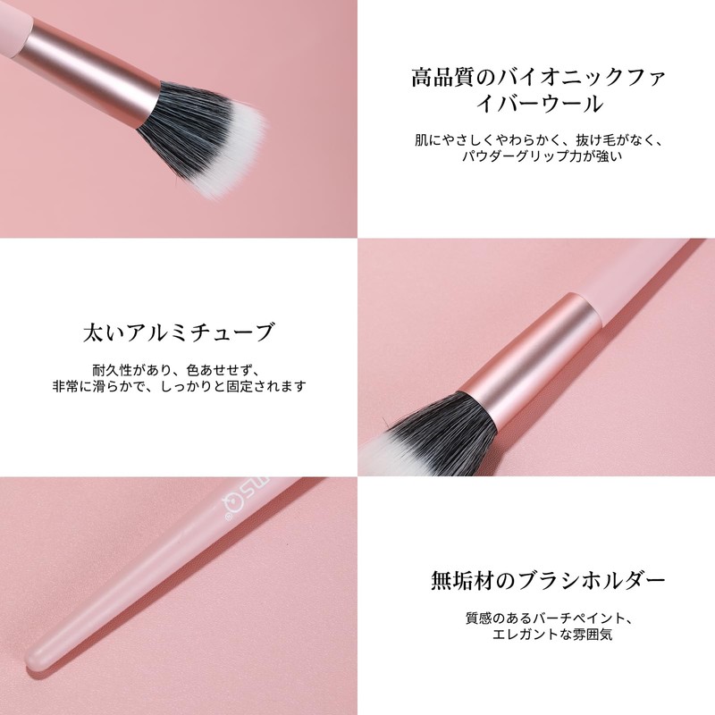 MSQ Stipple Cheek Brushes Set of 2 Cute and Easy