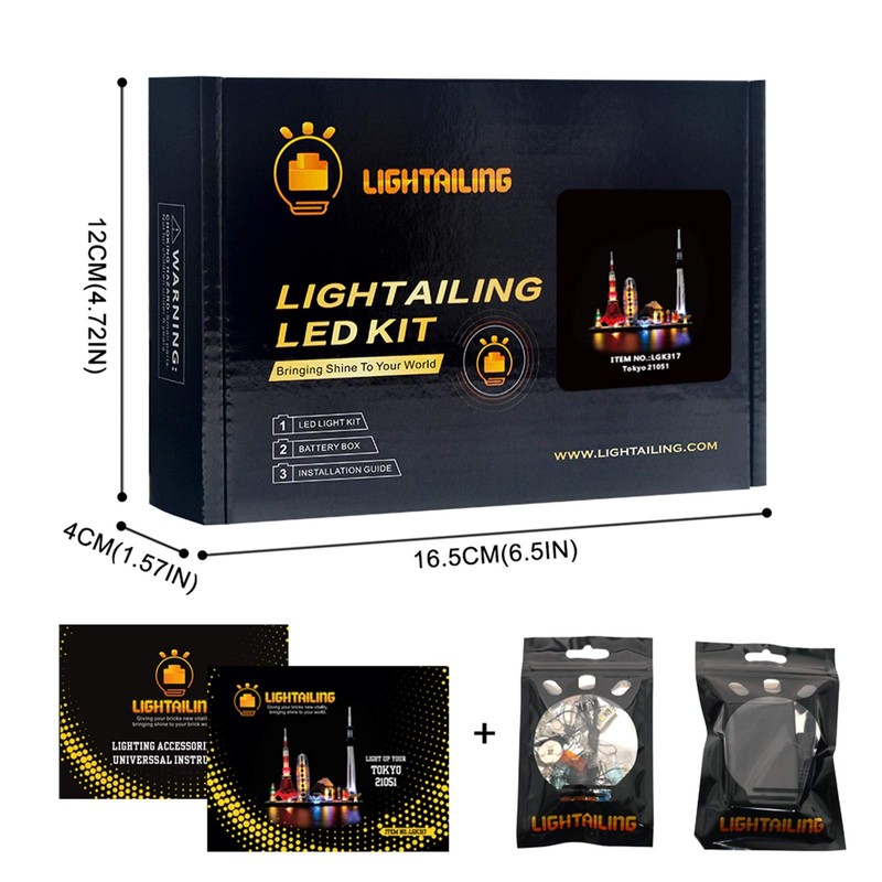 Lightailing Light Set for (Architecture Tokyo) Building Blocks Model -