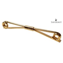 Gold Collar Pin Bar ~ Tie Pin Clip ~ Guard Clasp ~ Keep Ties Stays Down