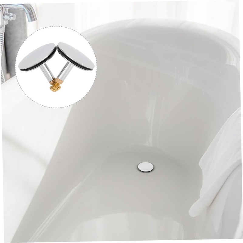 Operitacx 2pcs Manual Bathtub Drain Stopper Leak Plug for Wash