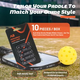 Neobadge Pickleball Lead Tape - Super High Adhesive Lead Tape - Designed Specifically for Pickleball Paddles - Building The Perfect Moment of Hitting a Ball can Make You a Better Player.