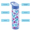 Smash Water Bottle with Straw 700ml Blue Cherry