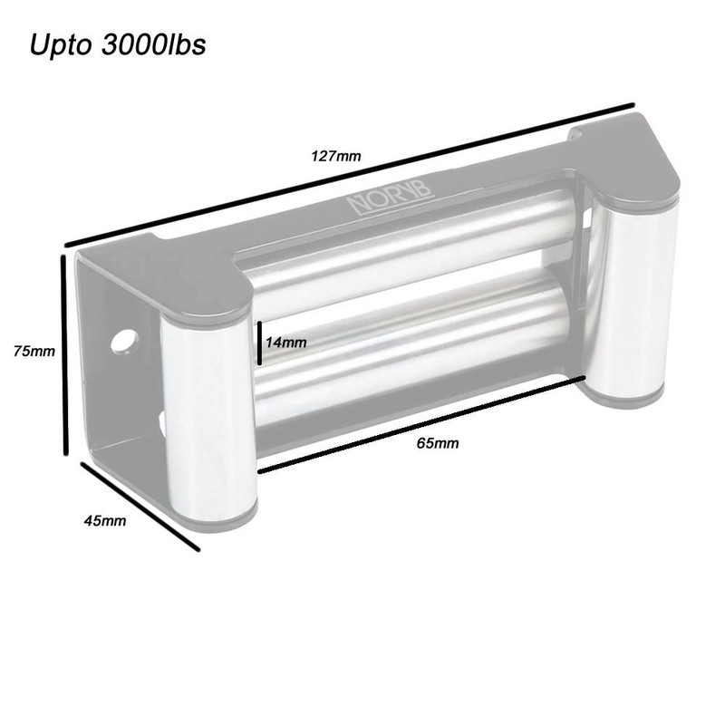 Noryb Heavy Duty 4 Way Roller Fairlead Hawse Cable Winch
