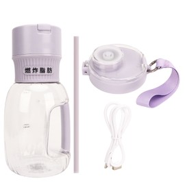 Sport Portable Blender Outdoor Juice Barrel 1000ml Large Capacity Crushed Ice Fruit Juice Squeezing Cup Purple