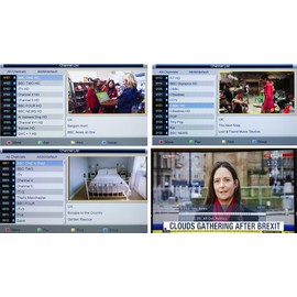 NEW Freeview HD Digital TV Receiver Tuner Set Top HD Digi Box Terrestrial + USB Port Schedule HD Program Recorder