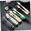 CIYODO 5pcs Stainless Steel Ice Tongs Ergonomic Multi-Function Serving Tongs