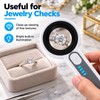 60X LED Magnifying Glass with UV Light, USB-C Rechargeable Handheld