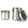 Brush Washing Bucket Stainless Steel Material Easy Carry Painting Supply