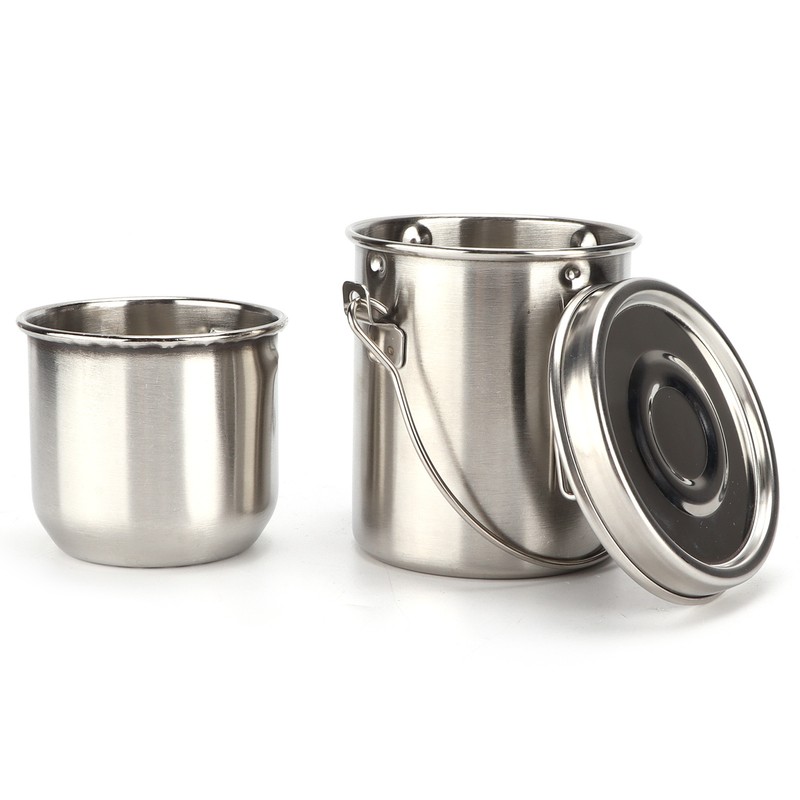 Brush Washing Bucket Stainless Steel Material Easy Carry Painting Supply