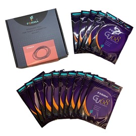 FORMA S.F. GU68 Badminton String, 0.68mm/10.3m, 15 Strings in a Box, high Durability, Good Control, high Elasticity (Orange)