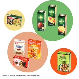 Theo Klein 7201 Metal Shopping Basket Filled with German Products I with Boxes and Tins for Shopping I Toy for Children from 3 Years