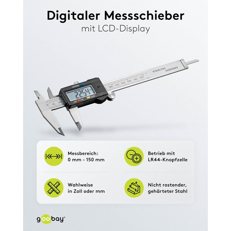 Fixpoint WZ SL 150 D Caliper Rule Digital Black