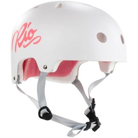Rio Roller Script Helmet, Unisex Adult, unisex_adult, RIO159_53/56 cm_Blanco, white, 53/56 cm