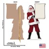 Advanced Graphics Santa Claus with Scroll Life Size Cardboard Cutout