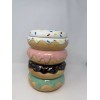 ELEMENTS NEW Large Ceramic Stacked DONUT COOKIE JAR Sprinkles Decor