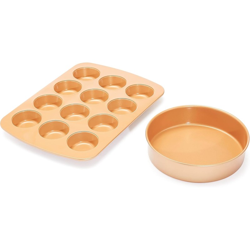 Basics Basics Ceramic Nonstick Baking Sheets and Pans Bakeware Set,
