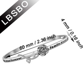 CENWA Inspired Gift for Fans, Gift Forever and Eternal Family Above Everything Cuff Bracelet, Copper, No Gemstone