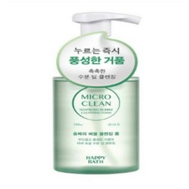 Happy Bath Micromicellar Moisture Soapberry Bubble Foam 300ml / 해피바스 마이크로미셀라 모이스처 솝베리 버블폼 300ml