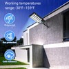 Solar Street Light with Motion Sensor, Solar Lights Outdoor Waterproof