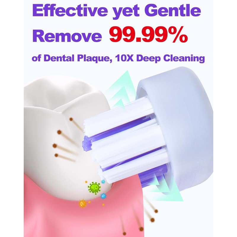 Acelike 601 Metal Electric Toothbrush Replacement Brush Head, 100% Compatible