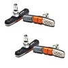 AWE X 2 Pairs Triple Contour V Brake Pads Grey/Orange/White