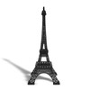 allgala 24" Eiffel Tower Statue Decor Alloy Metal, Black