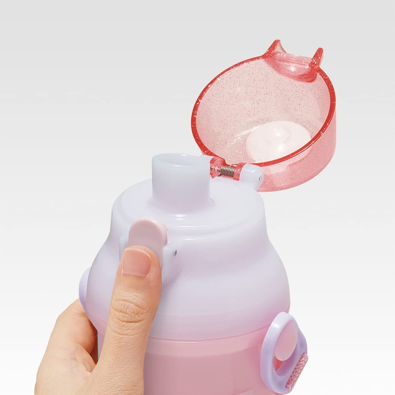 Skater (Skater) Bottle for Children, Direct Drinking, 480ml, Plastic, One-Touch,