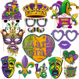 Mardi Gras Decorations Photo Booth Props Mardi Gras Decor Carnival Photo Booth Props Mardi Gras Decorations for Party New Orleands Party Supplies Masquerade Party Decoration