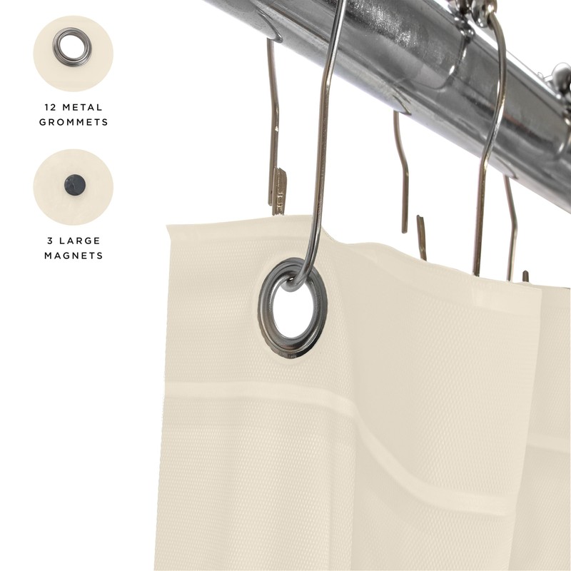 Bath Bliss PVC Heavy Weight Shower Curtain Liner | 4G