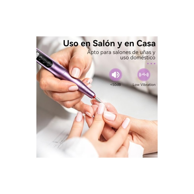 Drill Para uñas Profesional con 12 Brocas y 36 Bandas