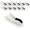 Clothespins, Strong, Non-marking Monotone Clips, Pack of 12, White, Clothespins,