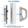 ALLYWASAI Sliding Patio Door Handle Set with Mortise Lock, Suitable