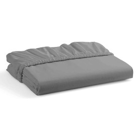 Charcoal Fitted Sheet 25CM Deep Bed Sheet King Size Hotel Quality POLY COTTON (Charcoal, King 25CM)