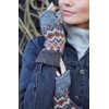Pachamama Women Wool Hand Warmers Fleece Lined Handknitted Fair Isle