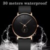Lige Waterproof Men's Watch Quartz Analog Second Dial Ultra-thin Classic