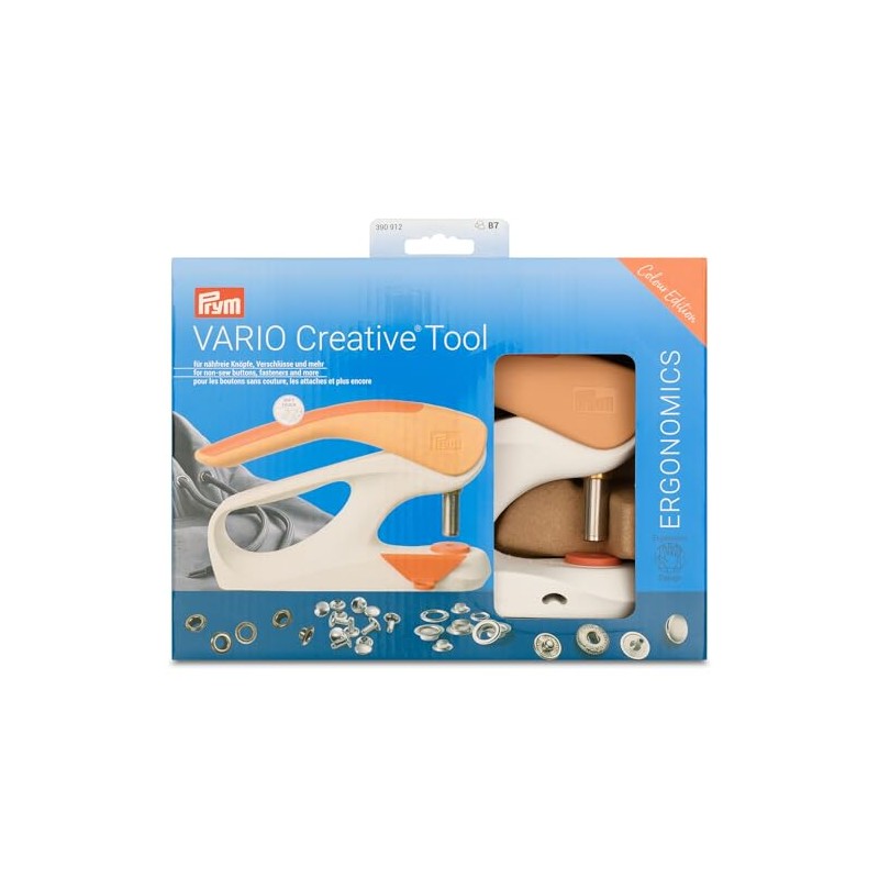 Prym 390912 Vario Creative Tool | Utensile a pulsante, occhielli