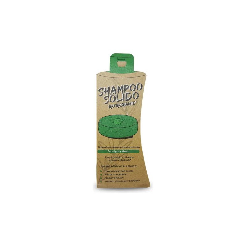 Shampoo Sólido Refrescante Orgánico De Eucalipto Y Menta