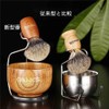Shaping Brush Set, Beard Brush, Stainless Steel Razor Stand, Perfect