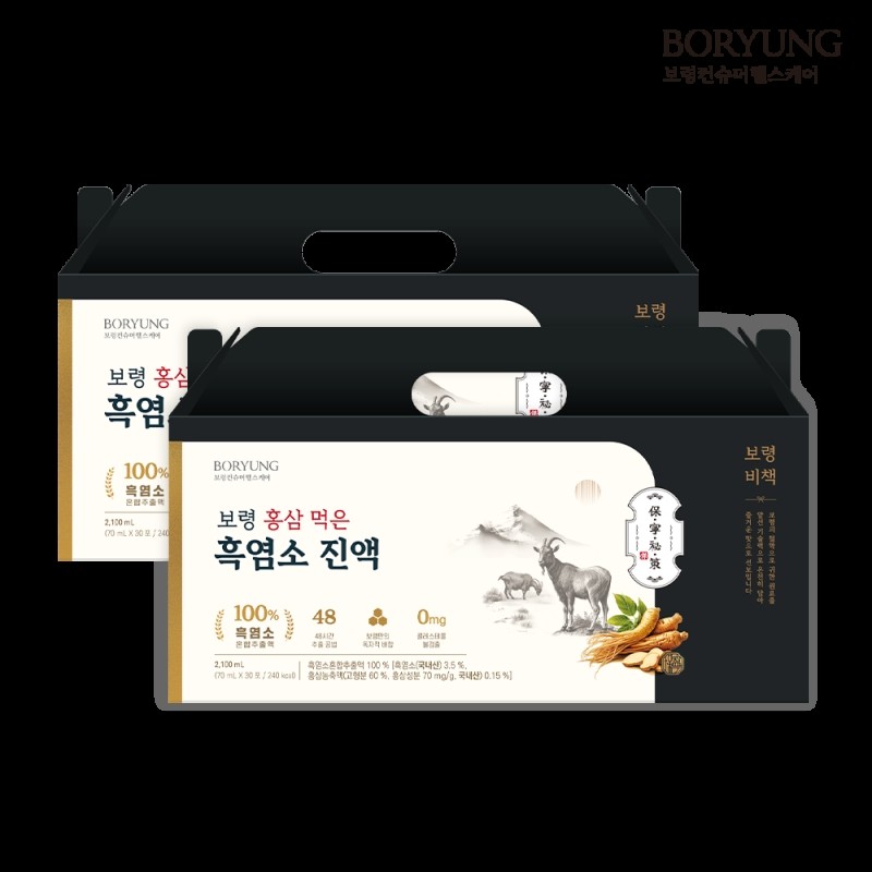 Boryeong Red Ginseng-Fed Black Goat Extract 70ml x 30 pouches
